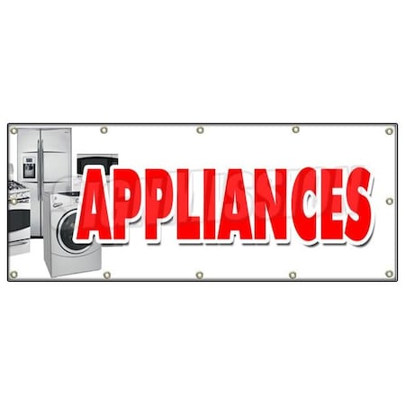 Signmission APPLIANCES BANNER SIGN sale refrigerator washer dryer discount brand B-120 Appliances